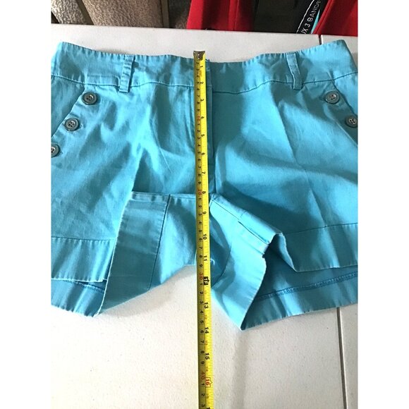 7TH AVENUE- WOMENS BLUE POCKETS SHORTS SIZE 10 - Picture 5 of 7